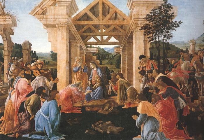 Sandro Botticelli Adoration of the Magi (mk36) oil painting picture